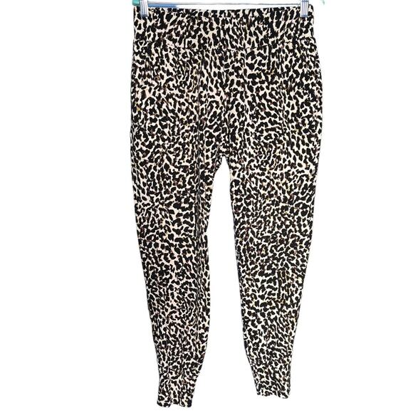 Cabi leopard print pull on joggers size small - Picture 1 of 10